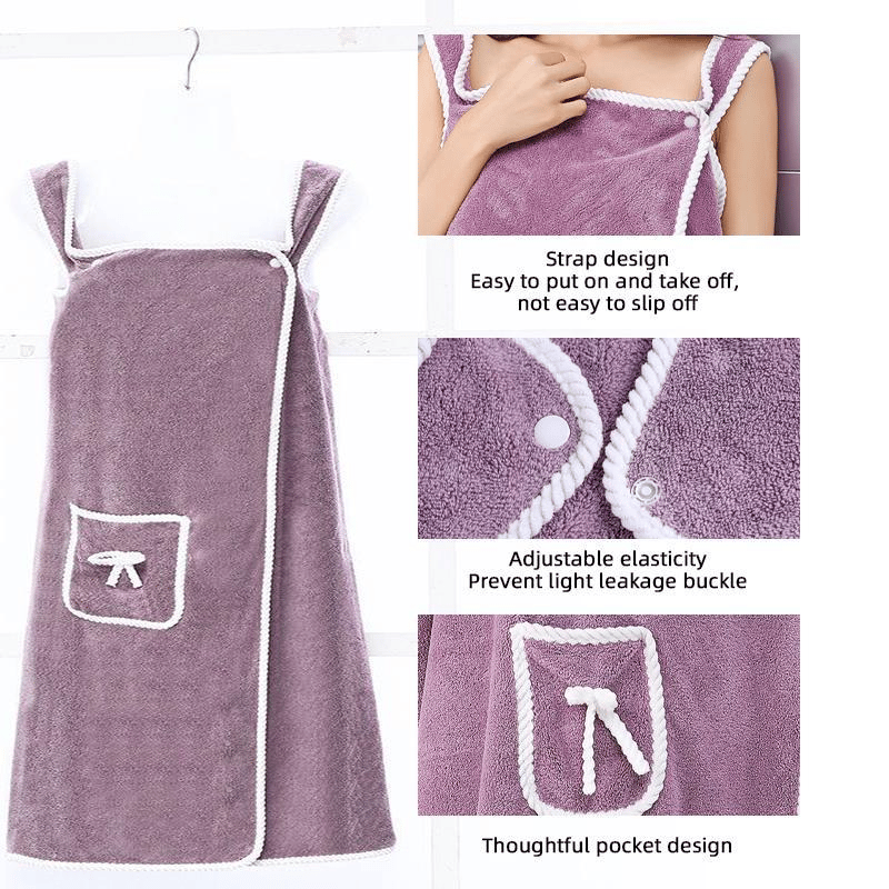 🔥HOT SALE 🎁Plus Size Women's Wearable Shower Skirt