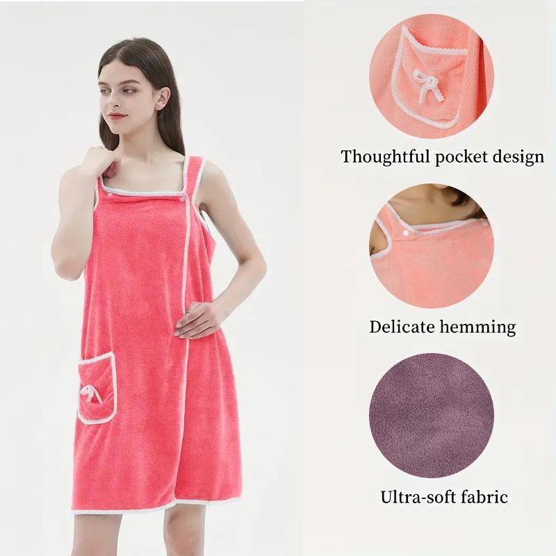 🔥HOT SALE 🎁Plus Size Women's Wearable Shower Skirt
