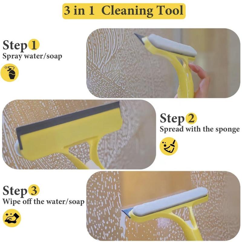 🏆Flash Sale⚡ 50K+ SOLD! Almost Gone-💥🔥3 in 1 Window Cleaning Scraper