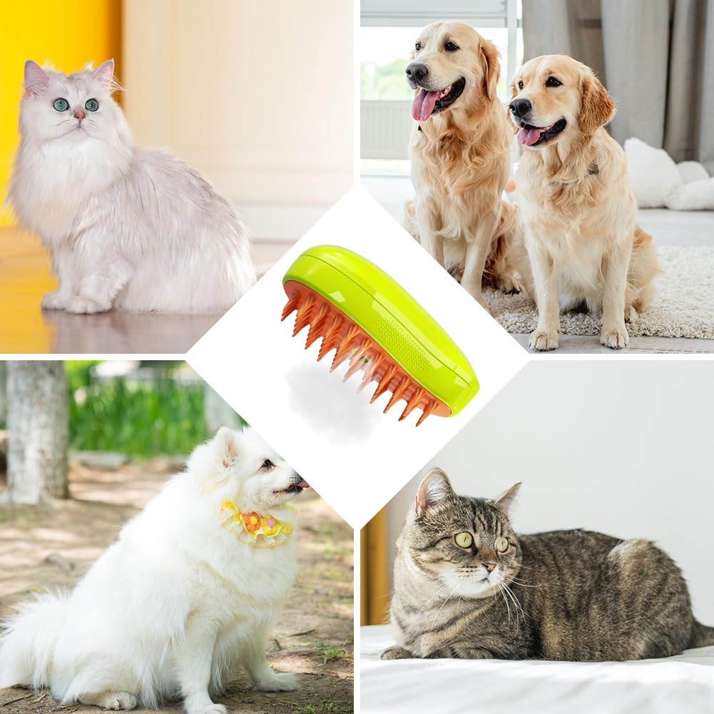3-in-1 Pet Spray Grooming Brush