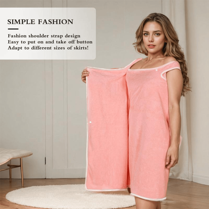 🔥HOT SALE 🎁Plus Size Women's Wearable Shower Skirt