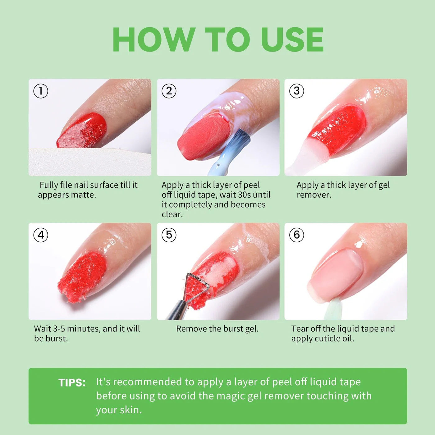 💅 5-Min Quick Removal, Gentle & Damage-Free🌿