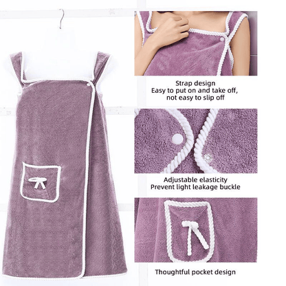 🔥HOT SALE 🎁Plus Size Women's Wearable Shower Skirt